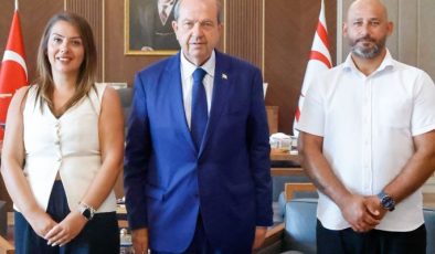 Cumhurbaşkanı  Tatar, Londra Rauf Raif Denktaş Türk Okulu Müdürünü ve beraberindeki heyeti kabul etti