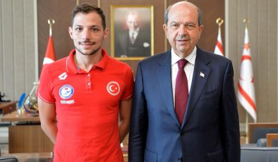 Cumhurbaşkanı, Doğukan ve Antrenörü ile görüştü