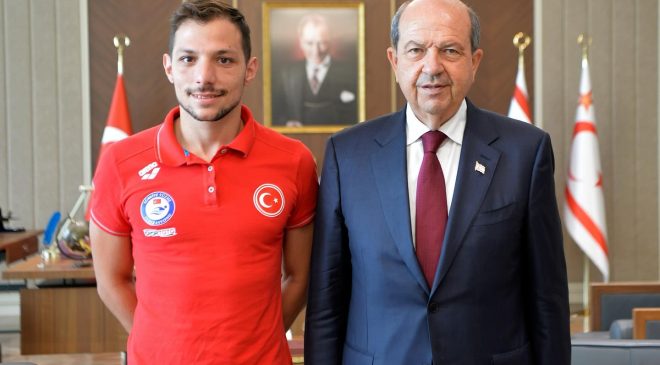 Cumhurbaşkanı, Doğukan ve Antrenörü ile görüştü