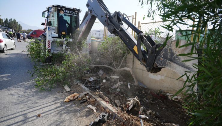 Lefkoşa Türk Belediyesi’nden sanayi bölgesinde temizlik seferberliği