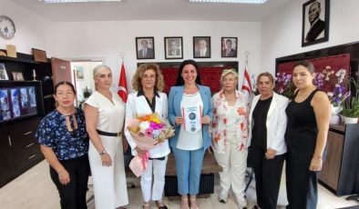 Girne Vatan Lions Kulübü’nden Girne Kaymakamı’na makamında ziyaret