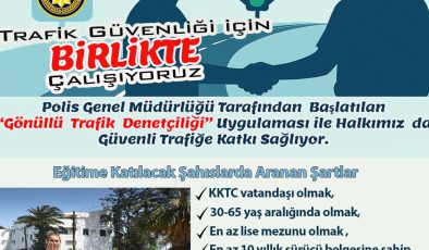 Gönüllü Trafik Denetçiliği’ne başvurmak için cuma son gün
