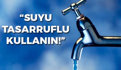 Tarım ve Doğal Kaynaklar Bakanlığı vatandaşlara suyu tasarruflu kullanma çağrısı yaptı