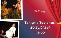 Baraka tiyatro ekibi, 18-35 yaş arası genç yetişkinlerden oluşacak yeni bir ekip kuracak