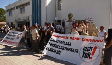 KTOEÖS, “Disiplin Tüzüğü’ne” karşı Atatürk Meslek Lisesi’nde uyarı grevi ve basın açıklaması yaptı