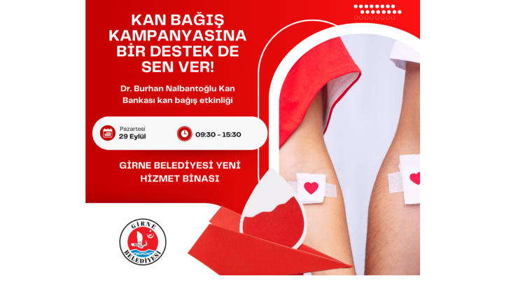 Girne Belediyesi’nden kan bağışı kampanyası