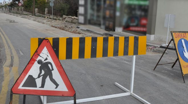 Lefkoşa’da Barış Caddesi ve Yaman Bey Sokak’ta yarından itibaren trafik tek şeritten…