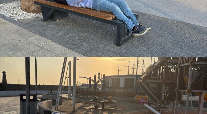 Sokakta sabahlıyorlar