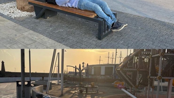 Sokakta sabahlıyorlar
