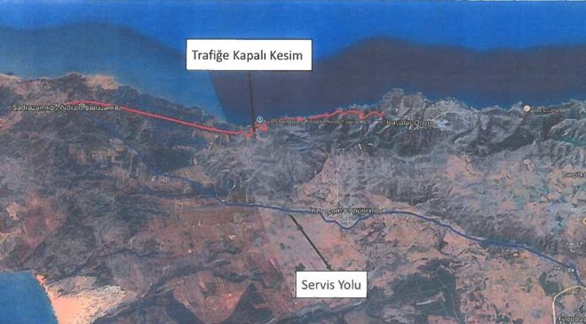Geçitköy-Lapta kavşağı ile Kayalar-Sadrazamköy yol güzergâhları trafiğe kapatılıyor
