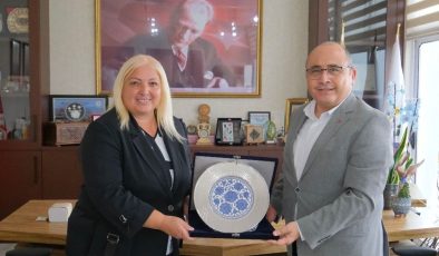 Başçeri, Mehmetçik Büyükkonuk Belediye Başkanı Tuğlu’yu ziyaret etti
