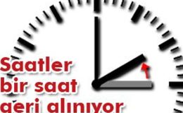Yaz saati uygulaması pazar günü sona erecek