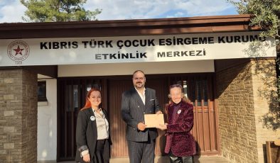 Kıbrıs Türk Anne ve Çocuk Sağlığı Derneği’nden Çocuk Esirgeme Kurumu’na destek