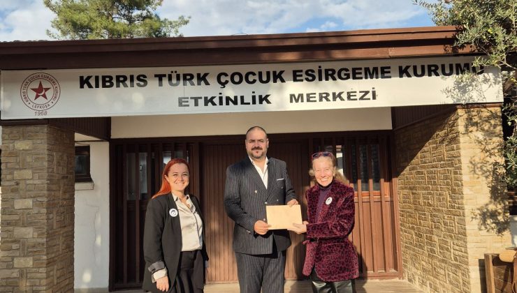 Kıbrıs Türk Anne ve Çocuk Sağlığı Derneği’nden Çocuk Esirgeme Kurumu’na destek