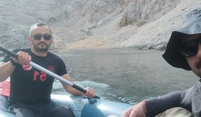 Çinili Göl’de bir ilk: Ekstrem sporu yapıldı