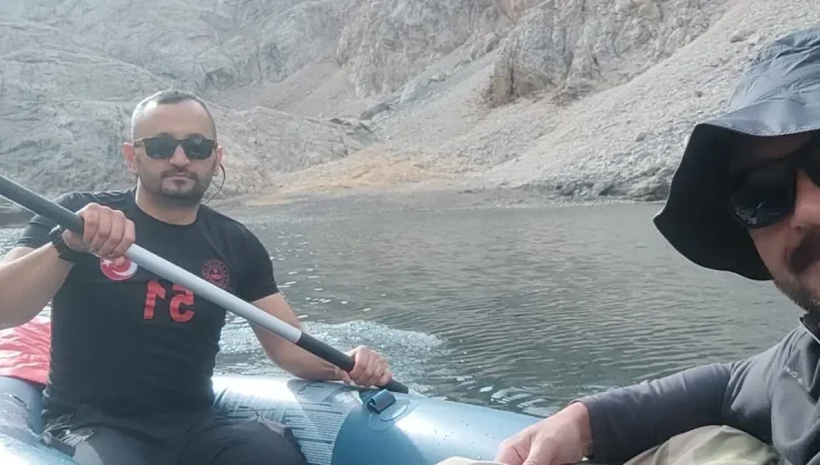 Çinili Göl’de bir ilk: Ekstrem sporu yapıldı