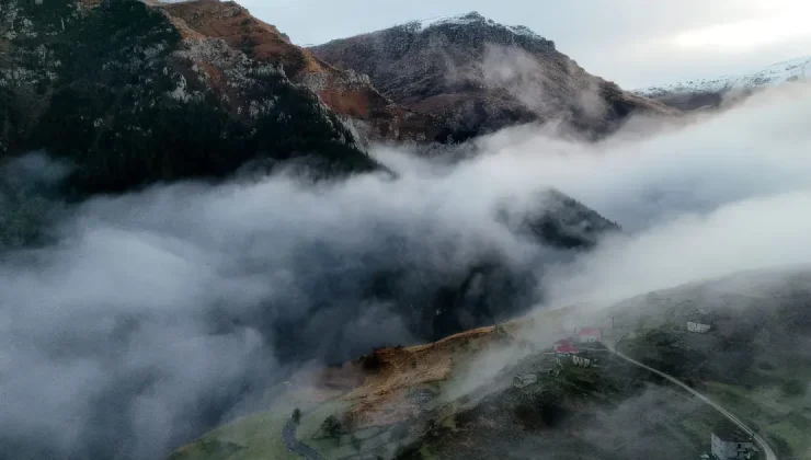 Gümüşhane’nin saklı cenneti: Santa Harabeleri’nde sonbahar manzaraları