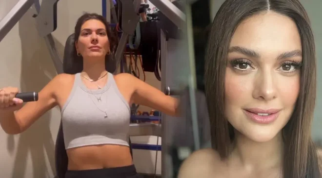 Bergüzar Korel sabah yürüyüşünde: Sahilime kavuştum