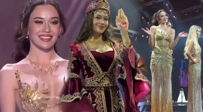 Miss Universe’de yarışan Ceren Arslan paylaştı: Türk bayrağına izin verilmedi