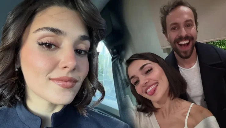 Hande Erçel’den yeni pozlar: İki Dünya Bir Dilek setinden paylaştı