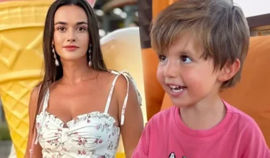 Hande Soral oğlu Ali’yi paylaştı: İki gözümün çiçeği