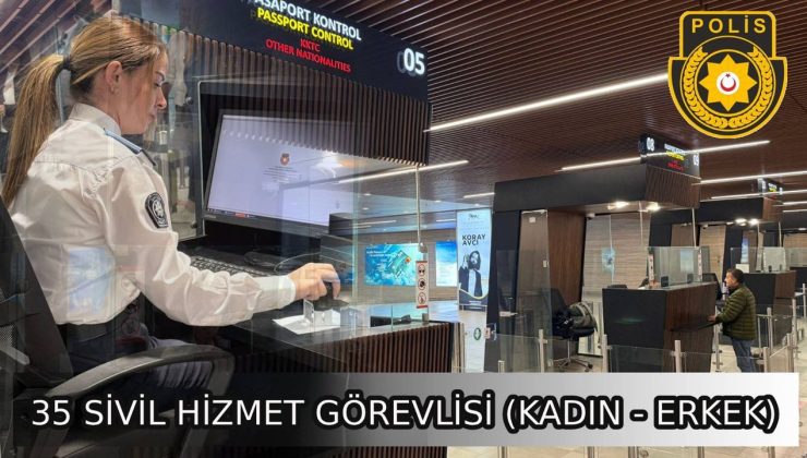 Polis Genel Müdürlüğü bünyesinde 35 kişilik bilgisayar operatörü münhali