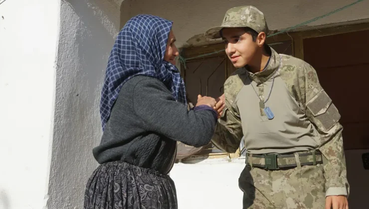 13 yaşındaki otizmli Cafer’in askerlik hayali gerçek oldu