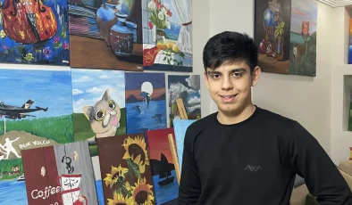 Otizmli çocuk ressam Okan’ın engelsiz yolculuğu