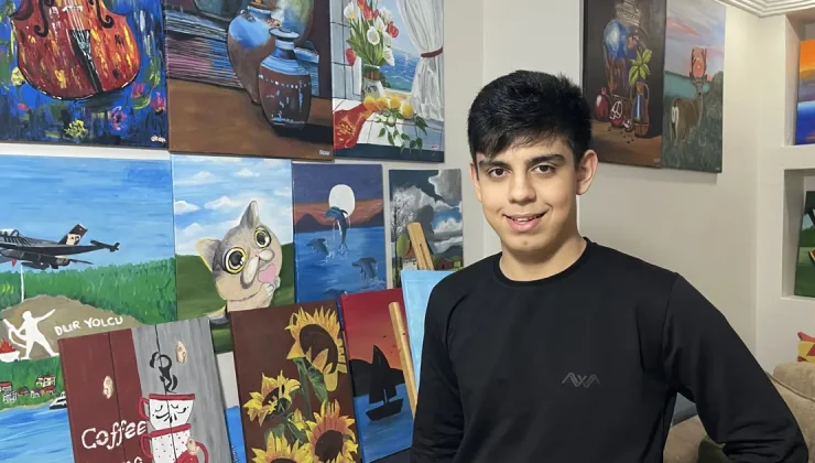 Otizmli çocuk ressam Okan’ın engelsiz yolculuğu