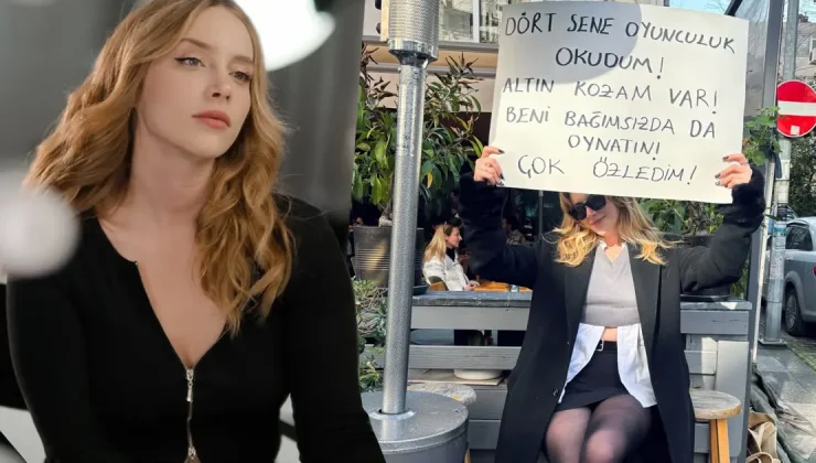 Hayal Köseoğlu’ndan pankartlı çağrı. “Beni bağımsızda da oynatın”