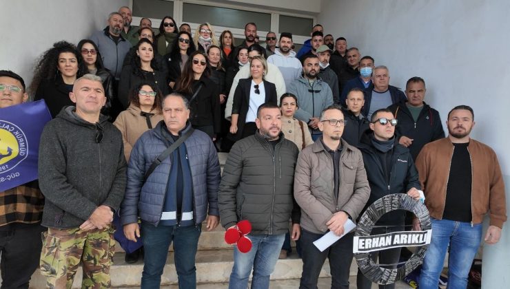 Güç-Sen’den Mağusa Limanı’nda siyah çelenk