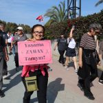 İskele’de kansere karşı farkındalık yürüyüşü düzenlendi