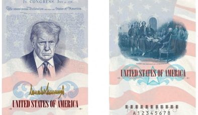 ABD, kuruluşunun 250. yılı anısına Trump’ın görselinin yer aldığı pasaportlar basacak