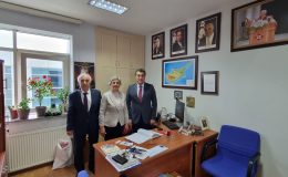 Atalar, Başkent Üniversitesi Kıbrıs Türk Tarihi Araştırmaları Merkezi Başkanı Belyemez’i ziyaret etti