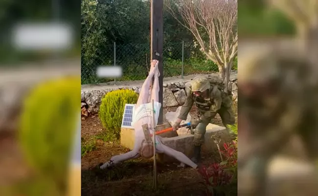 İsa heykelini parçalandığı doğruladı…İsrail: “Bu olaydan dolayı özür diliyoruz”