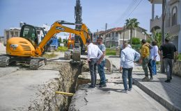 Kerpiçevler Sokak bölgesinde kanalizasyon altyapı çalışmaları sürüyor