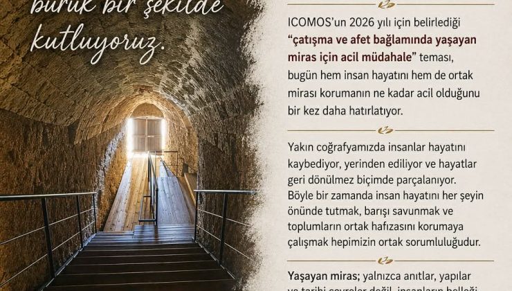 MAKEMÜD, 18 Nisan Uluslararası Anıtlar ve Sitler Günü’nü nedeniyle mesaj yayımladı