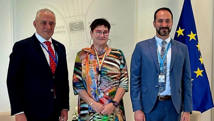 Taçoy ve Candan, AKPA Başkanı Petra Bayr ile görüştü