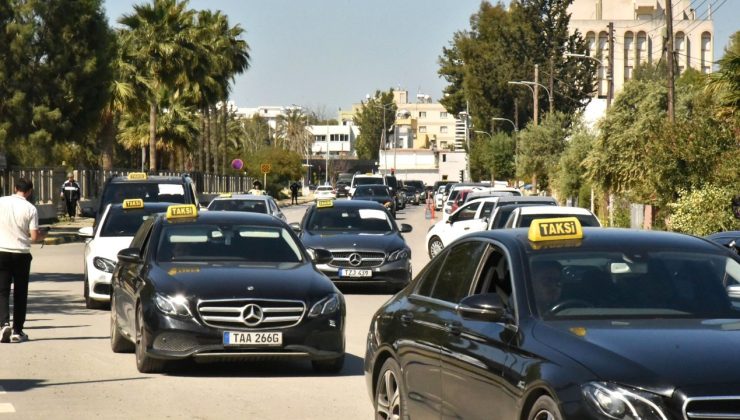 Taksiciler kontak kapattı