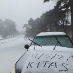 Trodos'da mayıs ayında kar sürprizi