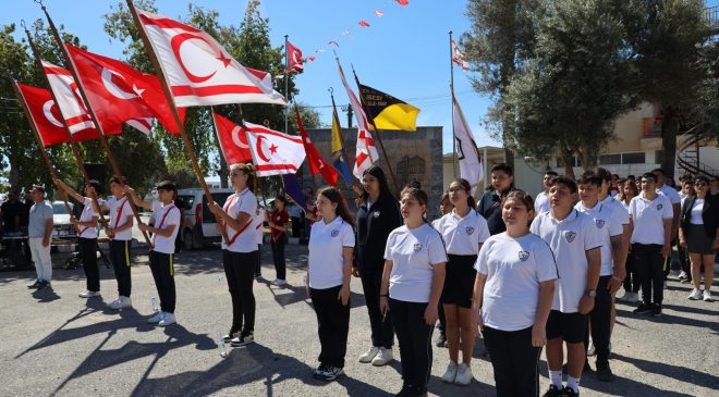 İskele’de Atatürk’ü Anma, Gençlik ve Spor Bayramı nedeniyle tören…