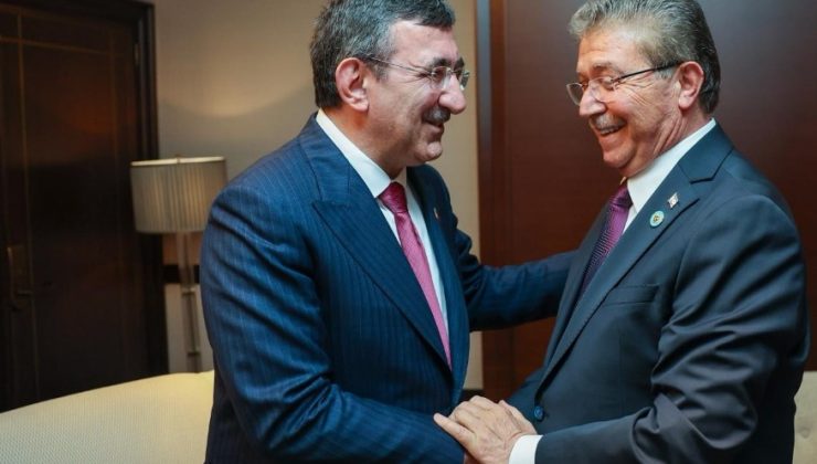 Başbakan Üstel Ankara’da….Üstel, TC Cumhurbaşkanı Yardımcısı Yılmaz ile bir araya geldi