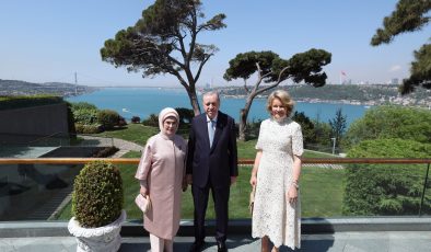 Erdoğan, Belçika Kraliçesi Mathilde ile görüştü
