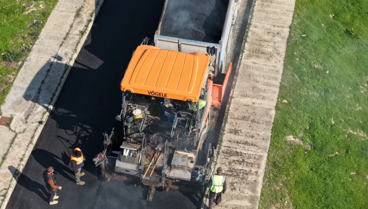 Gazimağusa Belediyesi’nin 2. etap asfalt çalışmaları Tuzla ve Mutluyaka’da devam ediyor
