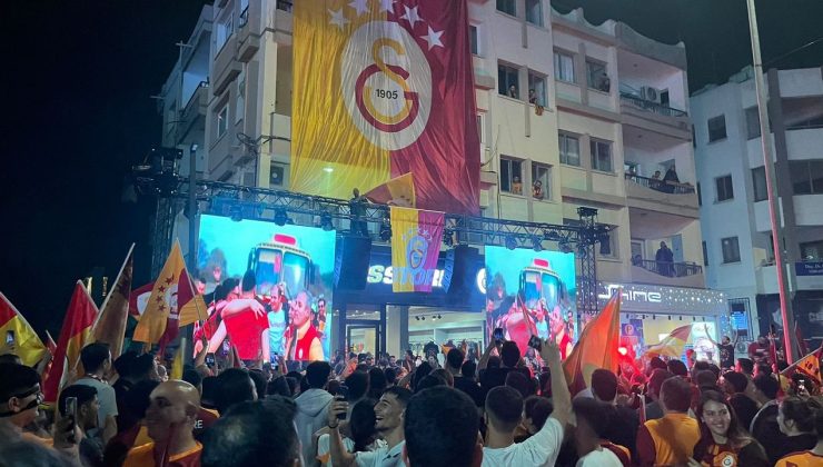 Galatasaray’ın şampiyonluğu Dereboyu’nda kutlandı