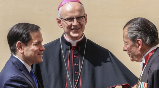 Papa 14. Leo, ABD Dışişleri Bakanı Rubio ile görüştü