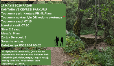 “Patili dostlarımız için doğaya yürüyoruz” etkinliği pazar günü düzenleniyor