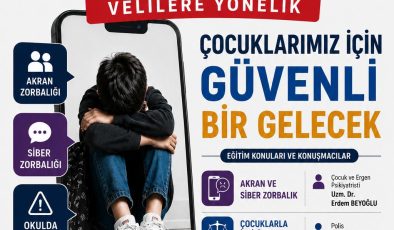 Polis, “Güvenli Okul Projesi” kapsamında velilere yönelik konferans düzenliyor