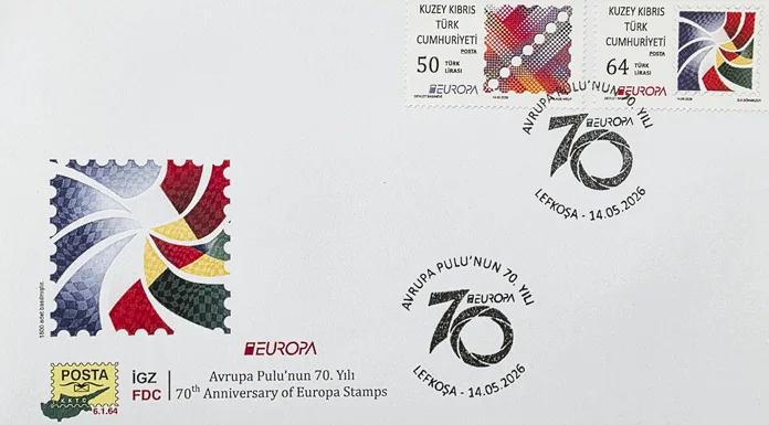 Posta Dairesi’nden “Avrupa Pulu’nun 70. Yılı” temalı pul serisi ve ilk gün zarfı – Voice Kıbrıs Haber