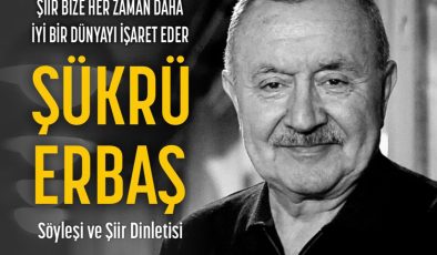 Şair Şükrü Erbaş, AKÜN’de edebiyatseverlerle buluşacak